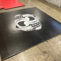 AK Athletic Equipment Clearance 10' X 10' X 1 3/8" Samurai Roll-Up Wrestling Mat Logo Vinyl Flaw Martial Arts