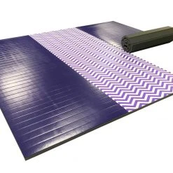AK Athletic Equipment Gymnastics Chevron 12' X 12' X 1 3/8" Roll-Up Tumbling Mat