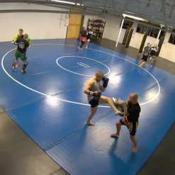 AK Athletic Equipment 38' X 38' X 1 3/8" Roll-Up Wrestling Mat Wrestling Mats