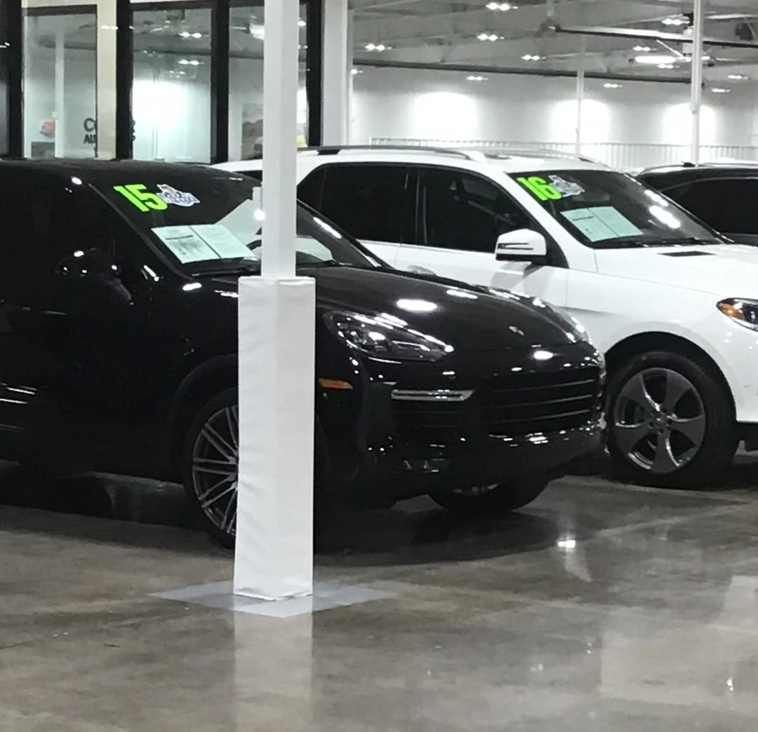 AK Athletic Equipment 4' Tall Four-Sided Pole Pads - 4" Side Width | Durable Column Protection 1 AK Athletic Equipment Pole Pads 4' Tall Four Sided Column Pad, 4" Side Width