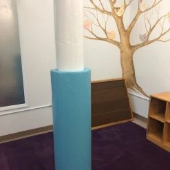 AK Athletic Equipment Pole Pads 4' Tall Pole Pad, 10" Diameter With Closure Flap