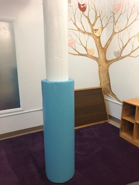 AK Athletic Equipment 4' Tall Pole Pad with Closure Flap - 10" Diameter, Durable Pole Pads for Safety & Protection 1 AK Athletic Equipment Pole Pads 4' Tall Pole Pad, 10" Diameter With Closure Flap