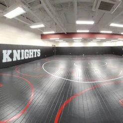 AK Athletic Equipment 42' x 42' x 1 3/8" Roll-Up Wrestling Mat - Durable & Non-Slip Surface 9 AK Athletic Equipment Wrestling Mats 42' X 42' X 1 3/8