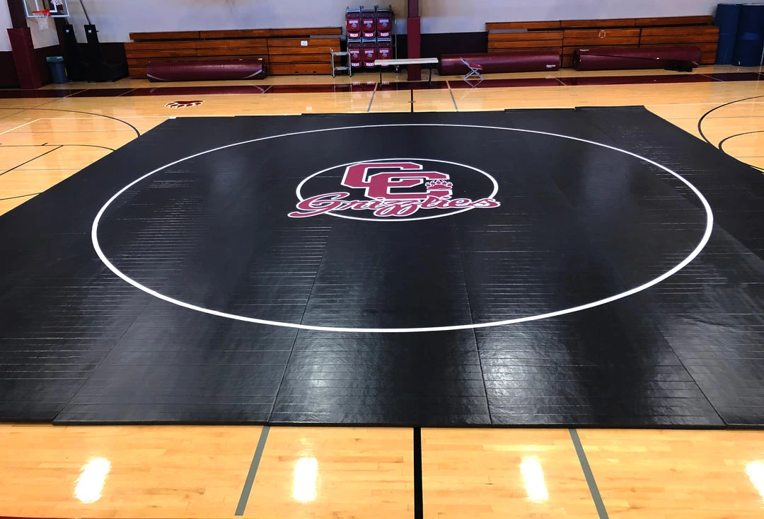 AK Athletic Equipment 36' x 36' x 1 3/8" Roll-Up Wrestling Mat - Durable & Portable for Training 2 AK Athletic Equipment Wrestling Mats 36' X 36' X 1 3/8" Roll-Up Wrestling Mat