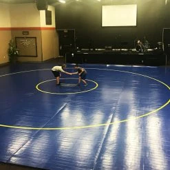 AK Athletic Equipment 40'x40' Roll-Up Wrestling Mat - 1 3/8" Thick, Durable & Portable 6 AK Athletic Equipment Wrestling Mats 40'x40' X 1 3/8