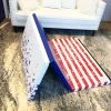 AK Athletic Equipment Folding Mats Clearance Red White And Blue 4' X 6' X 2" Intermediate Level Folding Gymnastics Mat