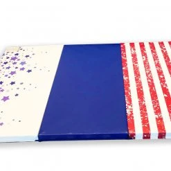 AK Athletic Equipment Folding Mats Clearance Red White And Blue 4' X 6' X 2" Intermediate Level Folding Gymnastics Mat