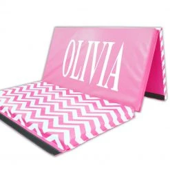 AK Athletic Equipment Chevron Zigzag 4' X 6' X 2" Intermediate Level Folding Gymnastics Mat Folding Mats