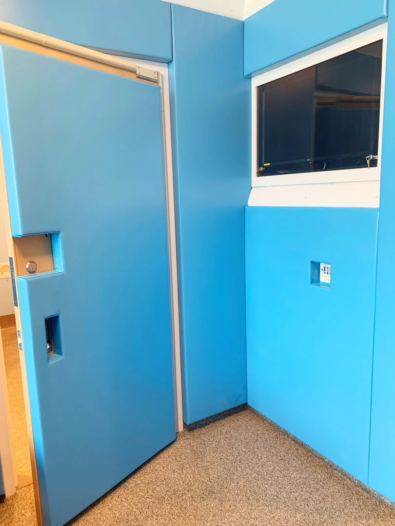 AK Athletic FlameSafe 'Class A' Fire Rated Gym Wall Padding Panels - 2' x 6' - Wood Backed - Custom Graphics & Logos 7 AK Athletic Equipment FlameSafe "Class A" Fire Rated Wood Backed Gym Wall Padding Panels 2' X 6'