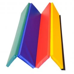AK Athletic Equipment 4' X 4' X 1 3/8" Rainbow Folding Activity Mat