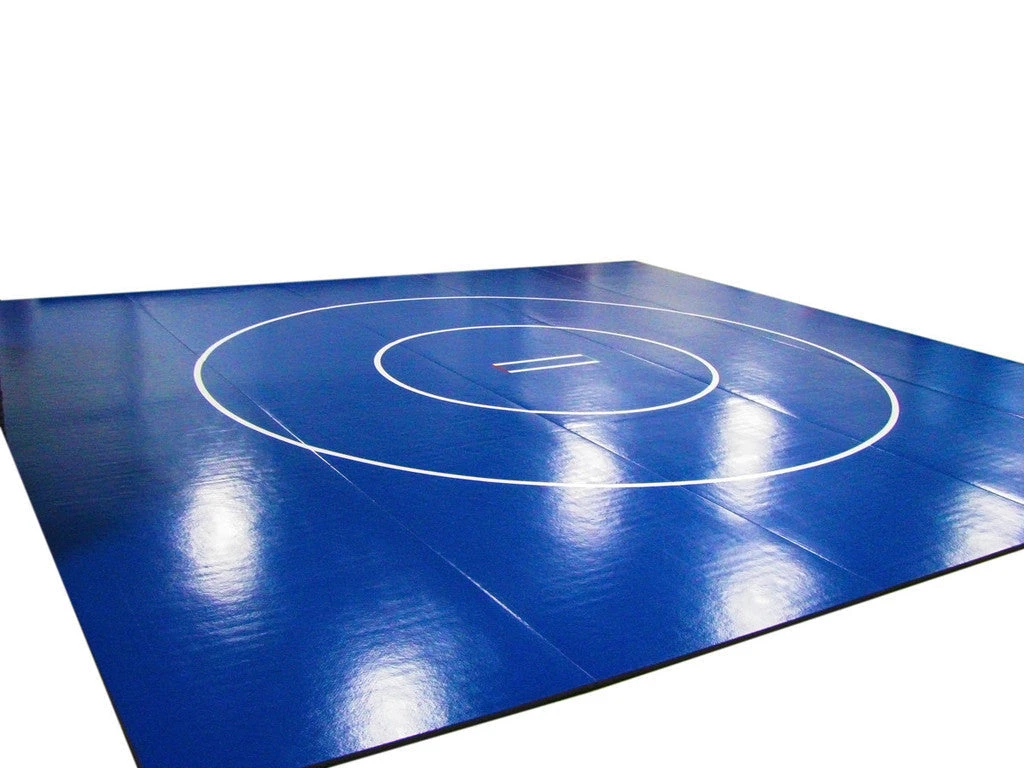 AK Athletic Equipment 40'x40' Roll-Up Wrestling Mat - 1 3/8" Thick, Durable & Portable 4 AK Athletic Equipment Wrestling Mats 40'x40' X 1 3/8" Roll-Up Wrestling Mat