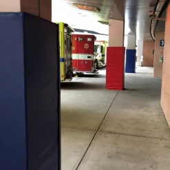 AK Athletic Equipment 6' Tall Four-Sided Pole Pads, 5" Side Width - Durable Column Protection 20 AK Athletic Equipment Pole Pads 6' Tall Four Sided Column Pad, 5