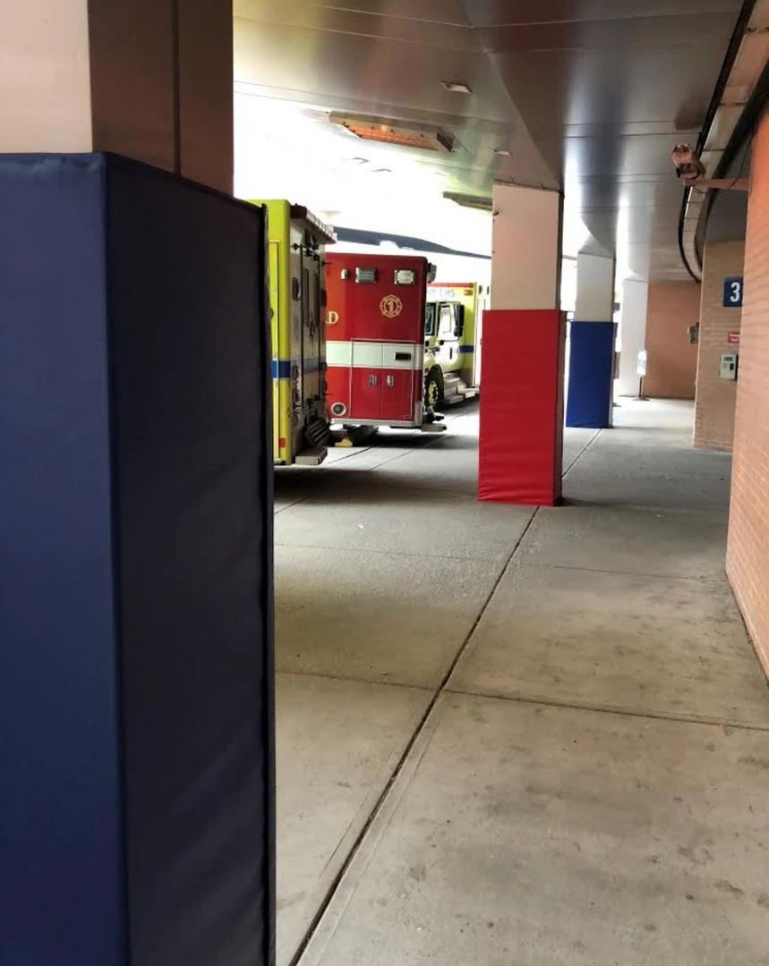 AK Athletic Equipment 6' Tall Four-Sided Pole Pads, 5" Side Width - Durable Column Protection 10 AK Athletic Equipment Pole Pads 6' Tall Four Sided Column Pad, 5" Side Width