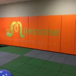 AK Athletic Equipment Custom Wood Backed Gym Wall Padding Panels 2' X 6'