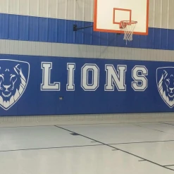 AK Athletic Equipment Custom Wood Backed Gym Wall Padding Panels 2' X 8'