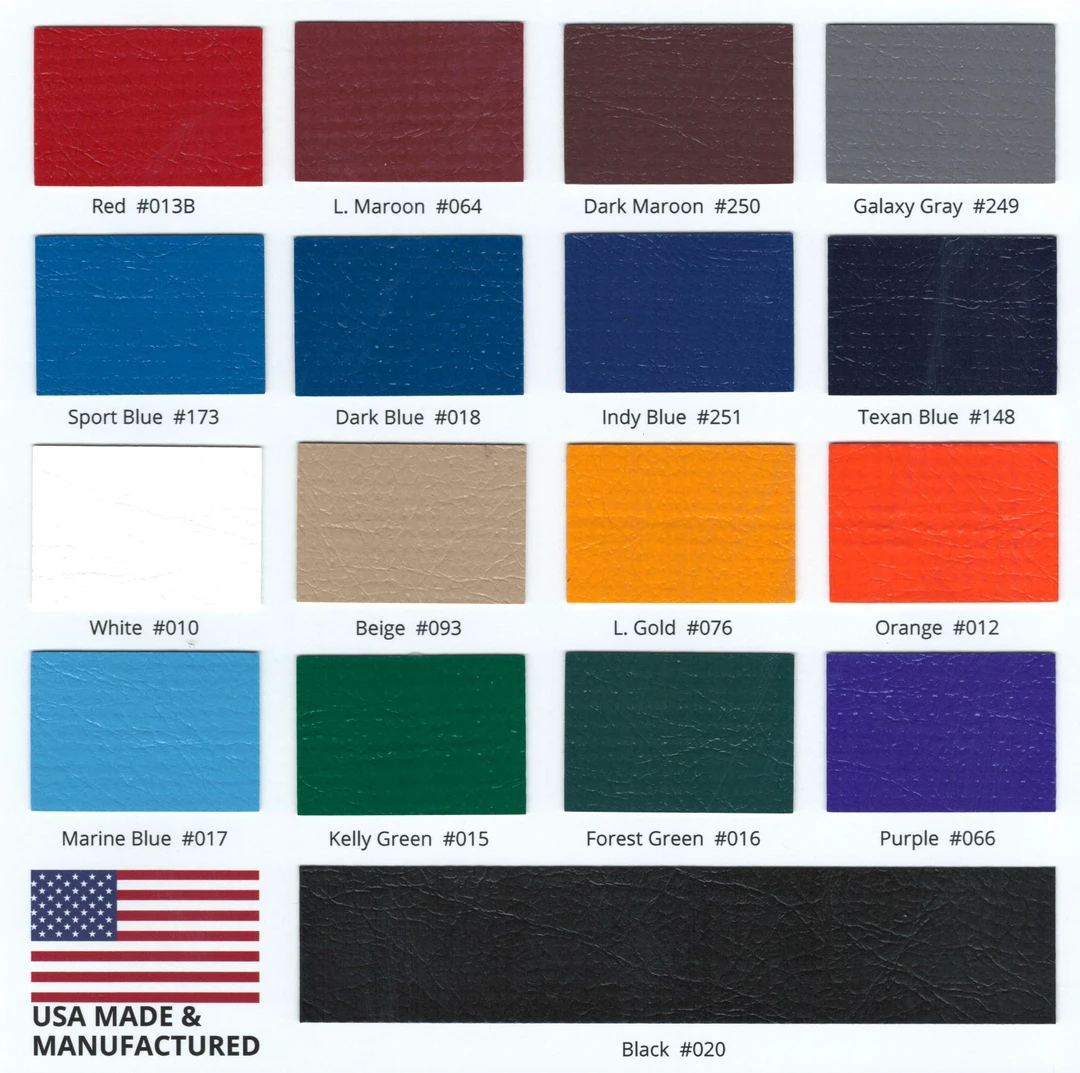 AK Athletic Equipment Wall Padding 14 Oz Vinyl & 18 Oz Vinyl Color Samples 3" x 7" - Durable Gym Wall Protection 1 AK Athletic Equipment Wall Padding 14 Oz Vinyl And 18 Oz Vinyl Color Samples 3" X 7"