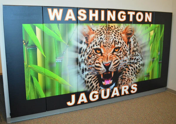 AK Athletic FlameSafe 'Class A' Fire Rated Gym Wall Padding Panels - 2' x 6' - Wood Backed - Custom Graphics & Logos 9 AK Athletic Equipment FlameSafe "Class A" Fire Rated Wood Backed Gym Wall Padding Panels 2' X 6'