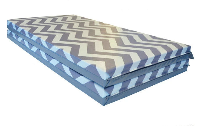 AK Athletic Chevron Zigzag 4' x 8' Folding Gymnastics Mat - Advanced Level, 1 3/8" Thick 4 AK Athletic Equipment Chevron Zigzag 4' X 8' X 1 3/8" Advanced Level Folding Gymnastics Mat