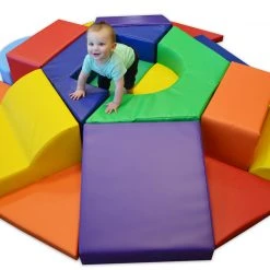 AK Athletic Equipment Hexagon Toddler Soft Play Climber - Safe & Durable Kids Playground Toy 5 AK Athletic Equipment Hexagon Toddler Soft Play Climber