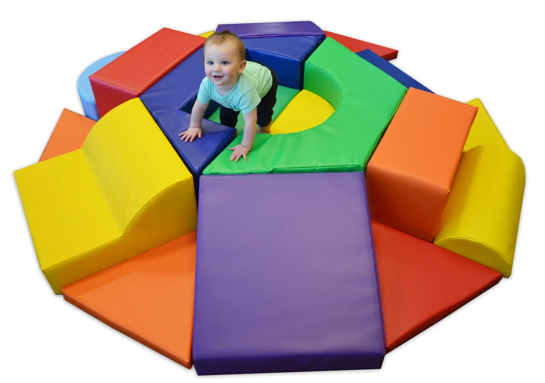 AK Athletic Equipment Hexagon Toddler Soft Play Climber - Safe & Durable Kids Playground Toy 3 AK Athletic Equipment Hexagon Toddler Soft Play Climber