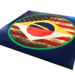 AK Athletic Equipment Quick Ship MMA Grappling Digitally Printed 8' X 8' X 1 3/8" Roll-Up Mat
