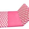 AK Athletic Equipment Chevron Zigzag 4' X 8' X 1 3/8" Advanced Level Folding Gymnastics Mat Pink And White