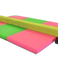 AK Athletic Equipment Gymnastics Balance Beam And Folding Mat Combo Package