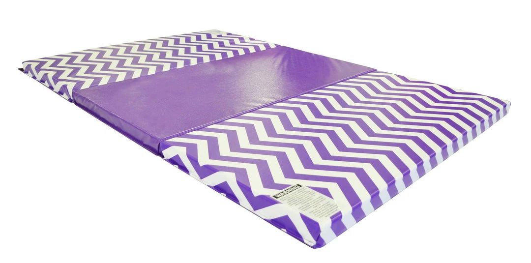 AK Athletic Chevron Zigzag 4'x6'x2" Intermediate Folding Gymnastics Mat | Holiday Shop Edition 5 AK Athletic Equipment Holiday Shop Chevron Zigzag 4' X 6' X 2" Intermediate Level Folding Gymnastics Mat