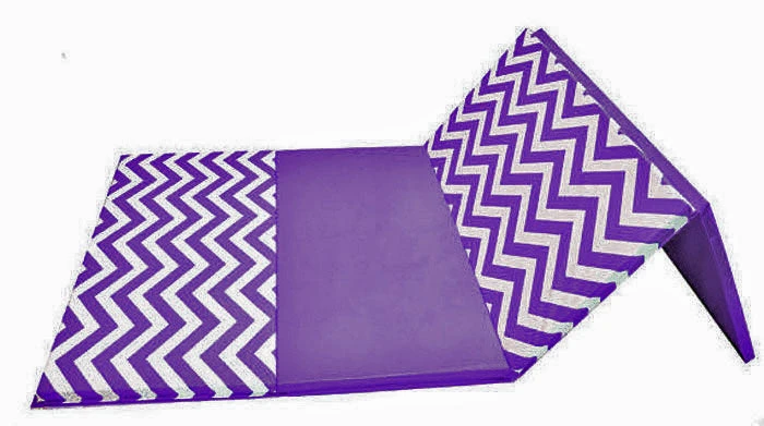 AK Athletic Chevron Zigzag 4' x 8' Folding Gymnastics Mat - Advanced Level, 1 3/8" Thick 6 AK Athletic Equipment Chevron Zigzag 4' X 8' X 1 3/8" Advanced Level Folding Gymnastics Mat