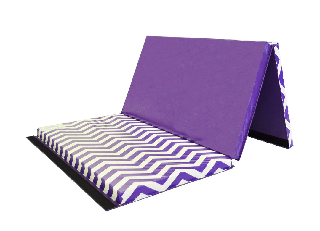 AK Athletic Chevron Zigzag 4'x6'x2" Intermediate Folding Gymnastics Mat | Holiday Shop Edition 3 AK Athletic Equipment Holiday Shop Chevron Zigzag 4' X 6' X 2" Intermediate Level Folding Gymnastics Mat