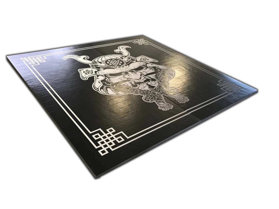 AK Athletic Equipment Samurai Printed Wrestling Mat - 8' x 8' x 1 3/8" Roll-Up MMA Grappling Mat for Martial Arts 3 AK Athletic Equipment Wrestling Mats Samurai Digitally Printed 8' X 8' X 1 3/8" Roll-Up MMA Grappling Mat