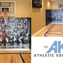 AK Athletic FlameSafe 'Class A' Fire Rated Gym Wall Padding Panels - 2' x 6' - Wood Backed - Custom Graphics & Logos 43 AK Athletic Equipment FlameSafe